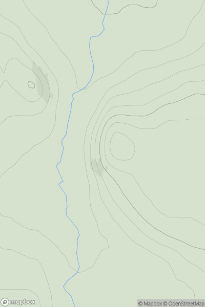 Thumbnail image for Creag Mhor [Tongue to Wick and Helmsdale] showing contour plot for surrounding peak